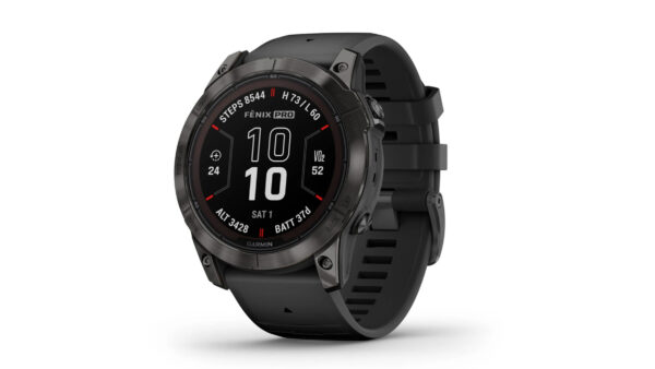 Garmin fēnix® 7X Pro – Sapphire Solar Edition, Carbon Gray DLC Titanium with Black Band